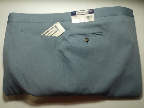 Light Blue Gabardine Twill Top Western Pocket - 54R